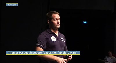 Thomas Pesquet inaugure l'exposition "Explore Mars"