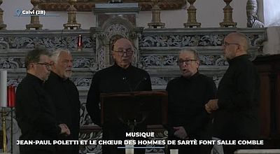 Jean-Paul Poletti et le chœur des hommes de Sartè font salle comble