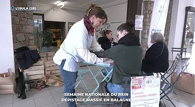 Semaine nationale du rein : dépistage massif en Balagne