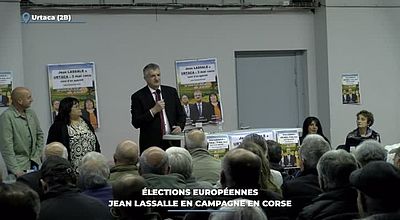 video | Élections européennes : Jean Lassalle en campagne en Corse