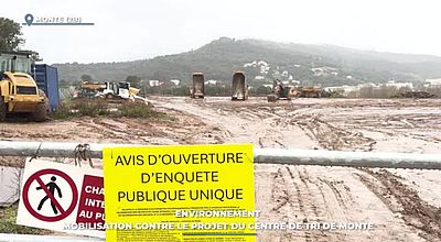 Environnement : mobilisation contre le projet du centre de tri de Monte