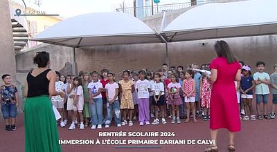 Rentrée scolaire 2024 : immersion à l'école primaire Bariani de Calvi