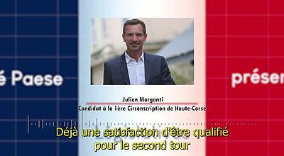 Législatives 2022, second tour : Julien Morganti, candidat dans la 1ère circonscription de Haute-Corse
