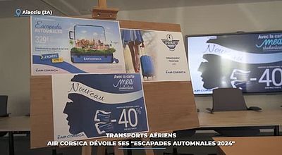 Transports aériens :  Air Corsica dévoile ses "Escapades automnales 2024"