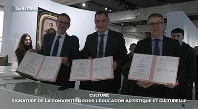 Culture : signature de la convention pour l'éducation artistique et culturelle