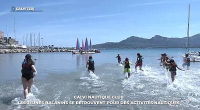 Calvi Nautique Club : les jeunes balanins se retrouvent pour des activités nautiques