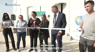 Patrimoine : inauguration des travaux de la Pietra