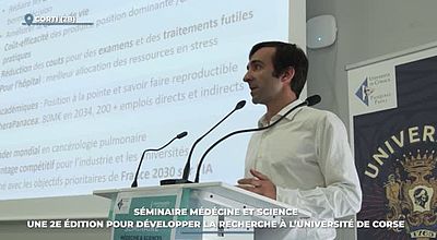 Séminaire médecine et science : une 2e édition pour développer la recherche à l'Université de Corse