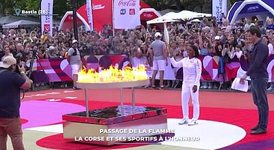 video | Passage de la flamme : la Corse et ses sportifs à l'honneur