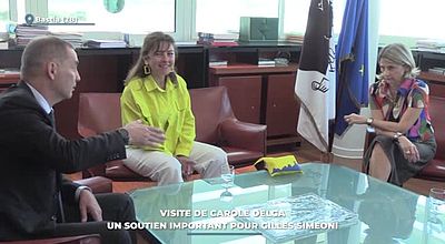 video | Visite de Carole Delga : un soutien important pour Gilles Simeoni