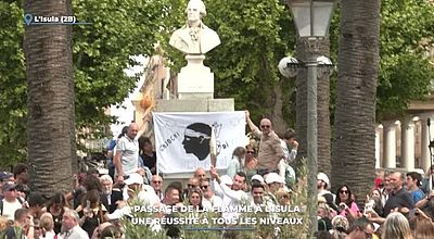 video | Passage de la flamme à l'Isula : une réussite à tous les niveaux