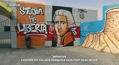 video | Initiative : l'entrée du collège Pasquale Paoli fait peau neuve