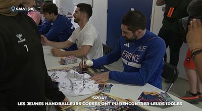 video | Sport : les jeunes handballeurs corses ont pu rencontrer leurs idoles