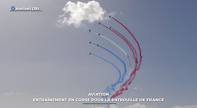 video | Aviation : entraînement en Corse pour la Patrouille de France