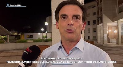 Élections législatives 2024 : François-Xavier Ceccoli élu dans la 2e circonscription de Haute-Corse