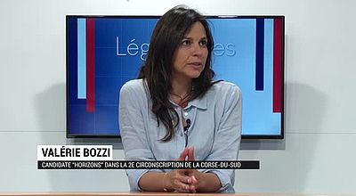 Législatives 2022 : Valérie Bozzi, candidate dans la 2ère circonscription de Corse-du-Sud