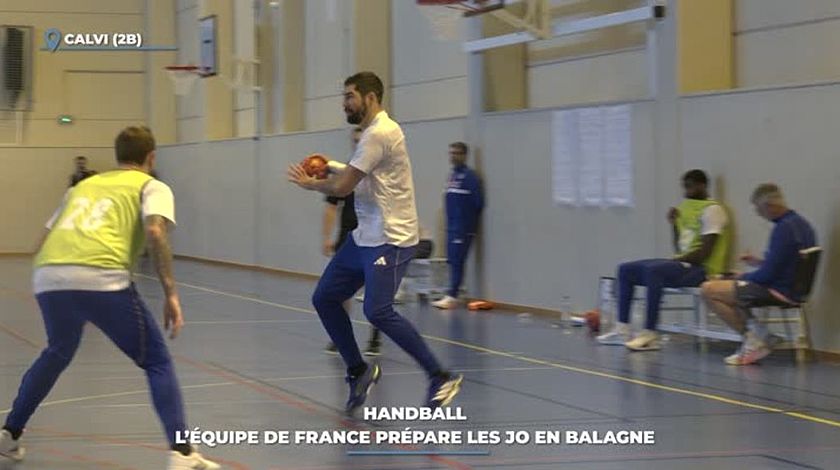 video | Handball : l'équipe de France prépare les JO en Balagne