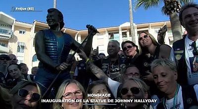 Hommage : inauguration de la statue de Johnny Hallyday