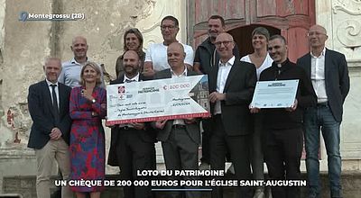 Loto du Patrimoine : un chèque de 200 000 euros pour l'église Saint-Augustin