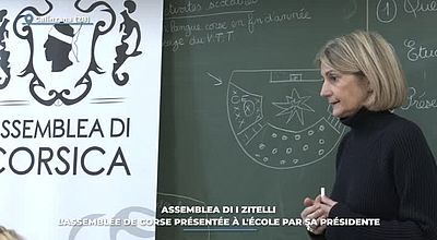 Assemblea di i zitelli : l'Assemblée de Corse présentée à l'école par sa présidente