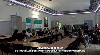 Università di Corsica : de nouvelles formations pour la rentrée universitaire