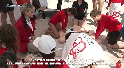 video | Fondation Charlène de Monaco : les jeunes Calvais sensibilisés sur le sauvetage et la sécurité en mer