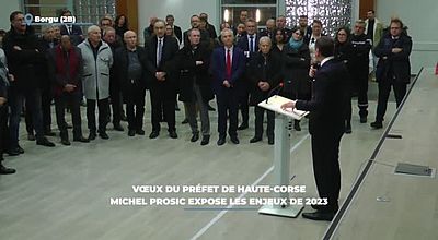Vœux du préfet de Haute-Corse : Michel Prosic expose les enjeux de 2023